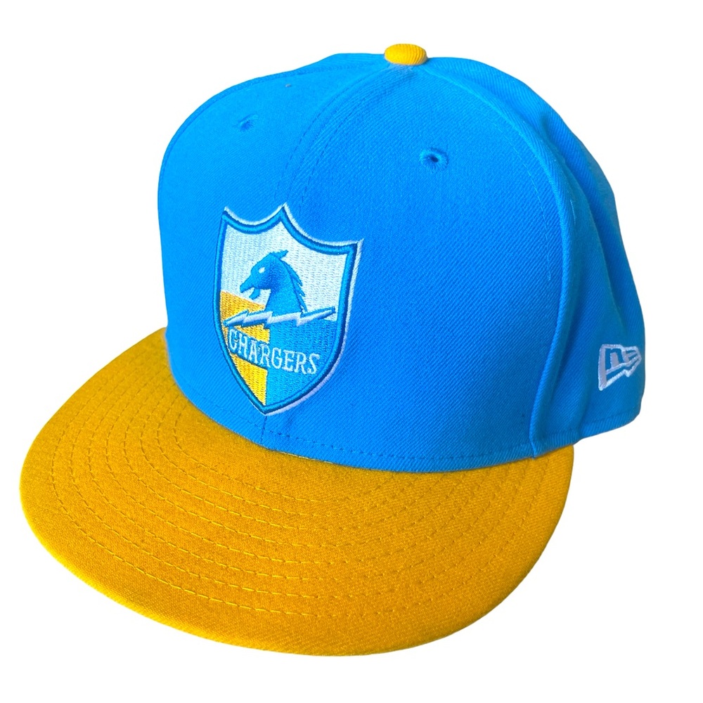 SAN DIEGO CHARGERS Retro  Logo New Era 5950 59Fifty NFL Fitted Cap Size 7 5/8